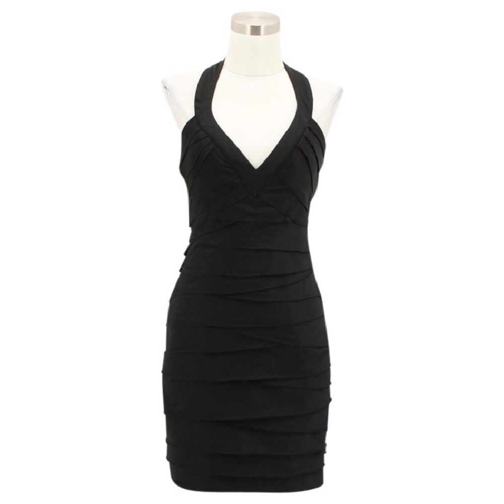 Bebe Halter Little Black Dress